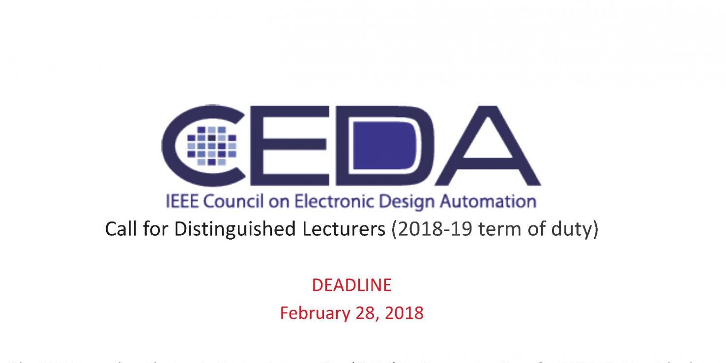 CEDA Distinguished Lecturer Program: Call for Nominations